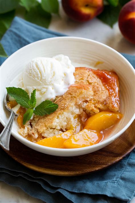 Peach cobbler as you’ve never seen it